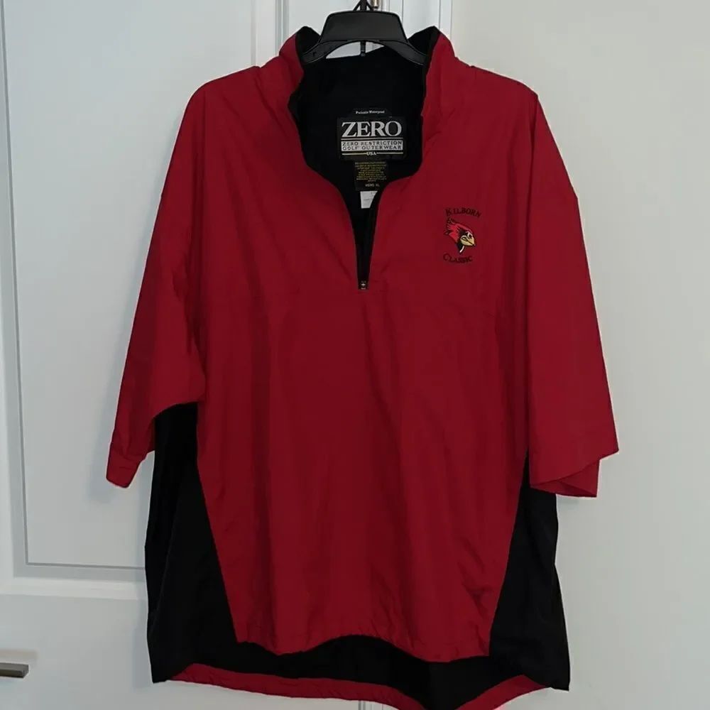 Waterproof Zero Restriction golf wind shirt bag Jacket Illinois State Redbirds